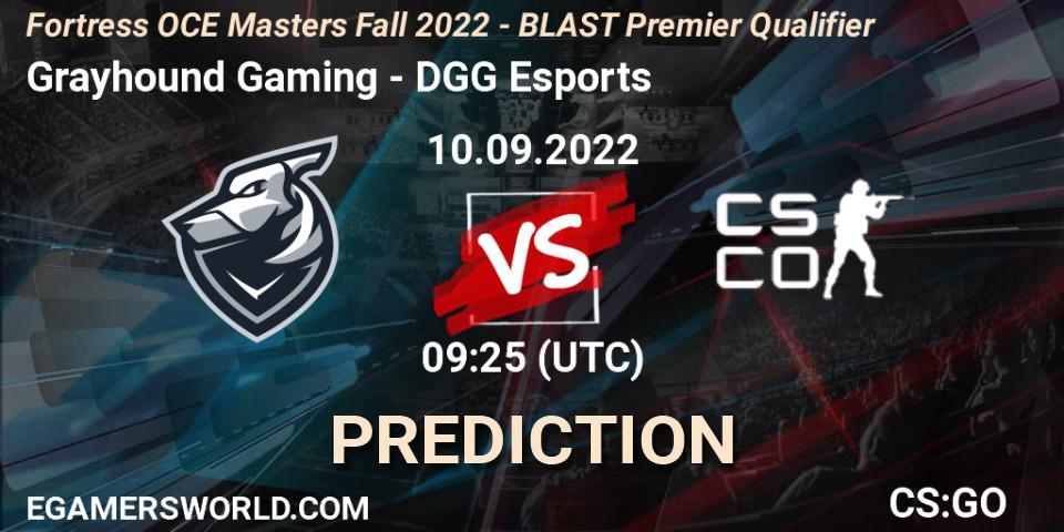 Grayhound Gaming - DGG Esports: ennuste. 10.09.2022 at 09:55, Counter-Strike (CS2), Fortress OCE Masters Fall 2022 - BLAST Premier Qualifier