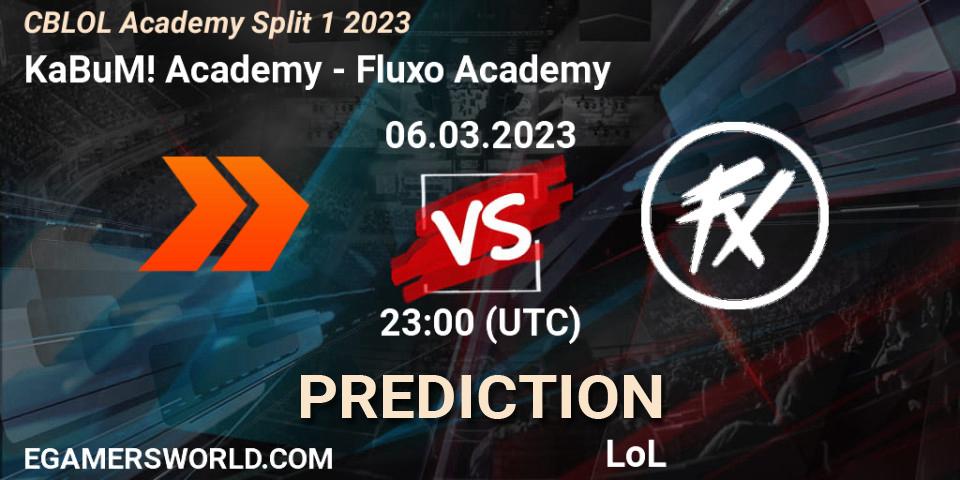 KaBuM! Academy - Fluxo Academy: ennuste. 06.03.2023 at 23:00, LoL, CBLOL Academy Split 1 2023