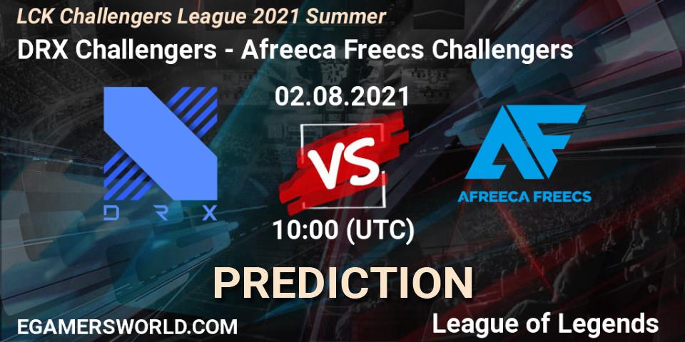 DRX Challengers - Afreeca Freecs Challengers: ennuste. 02.08.2021 at 10:00, LoL, LCK Challengers League 2021 Summer
