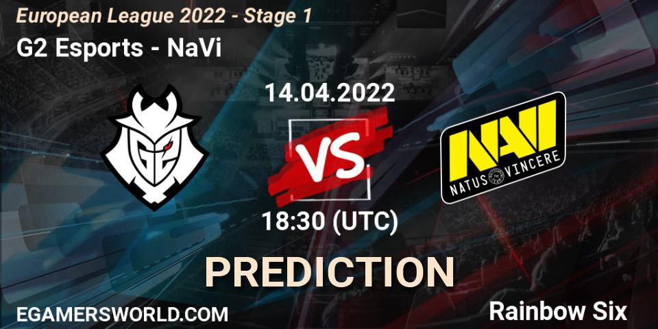 G2 Esports - NaVi: ennuste. 14.04.2022 at 21:00, Rainbow Six, European League 2022 - Stage 1