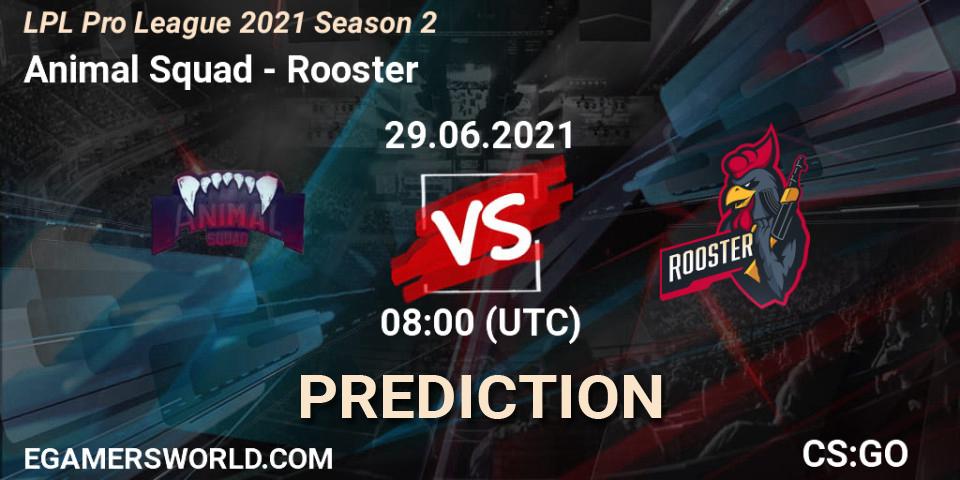 Animal Squad - Rooster: ennuste. 29.06.2021 at 08:00, Counter-Strike (CS2), LPL Pro League 2021 Season 2