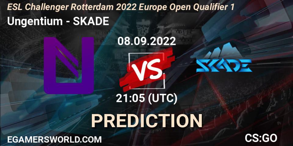 Ungentium - SKADE: ennuste. 08.09.2022 at 21:05, Counter-Strike (CS2), ESL Challenger Rotterdam 2022 Europe Open Qualifier 1