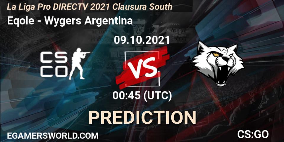 Eqole - Wygers Argentina: ennuste. 09.10.2021 at 00:20, Counter-Strike (CS2), La Liga Season 4: Sur Pro Division - Clausura