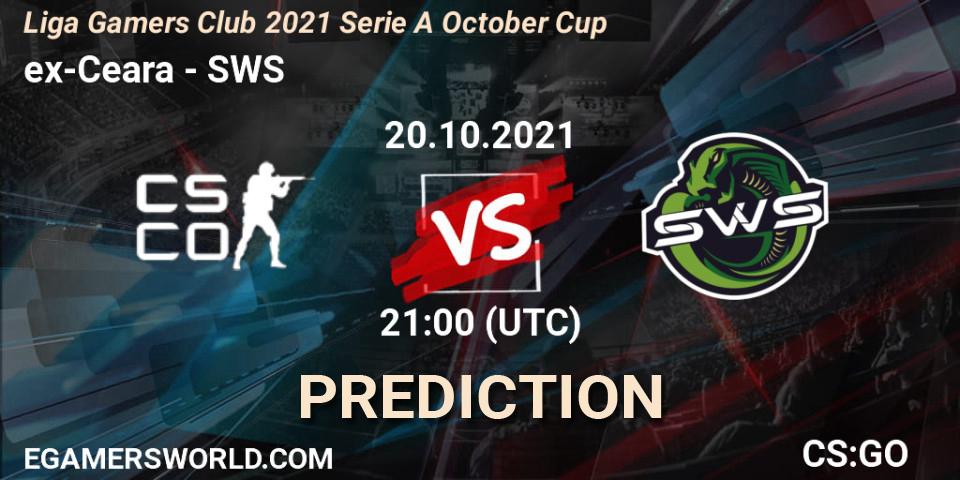ex-Ceara - SWS: ennuste. 20.10.2021 at 21:00, Counter-Strike (CS2), Liga Gamers Club 2021 Serie A October Cup
