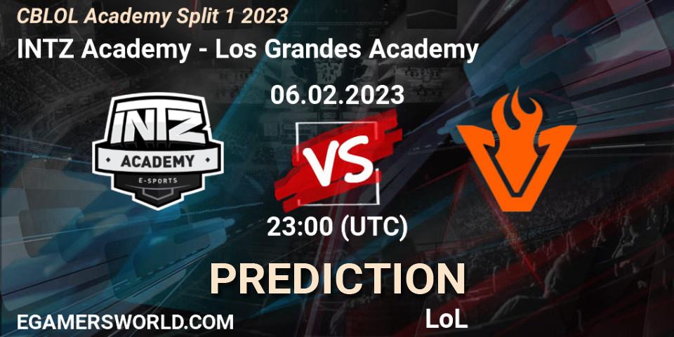 INTZ Academy - Los Grandes Academy: ennuste. 06.02.23, LoL, CBLOL Academy Split 1 2023
