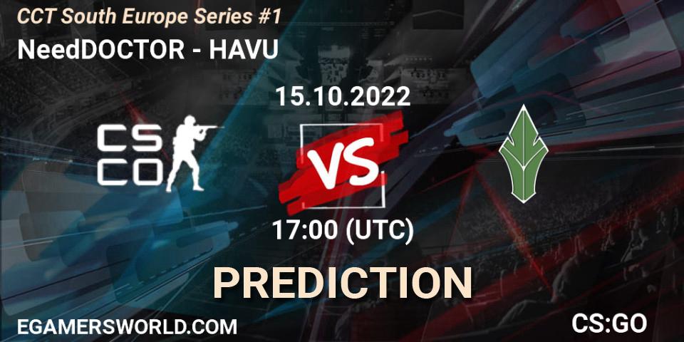 NeedDOCTOR - HAVU: ennuste. 15.10.2022 at 17:00, Counter-Strike (CS2), CCT South Europe Series #1