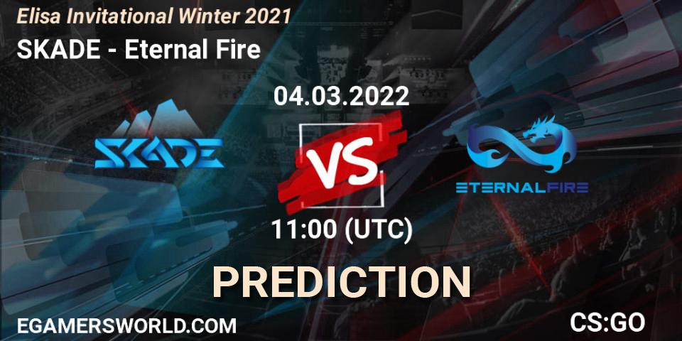 SKADE - Eternal Fire: ennuste. 04.03.2022 at 11:00, Counter-Strike (CS2), Elisa Invitational Winter 2021