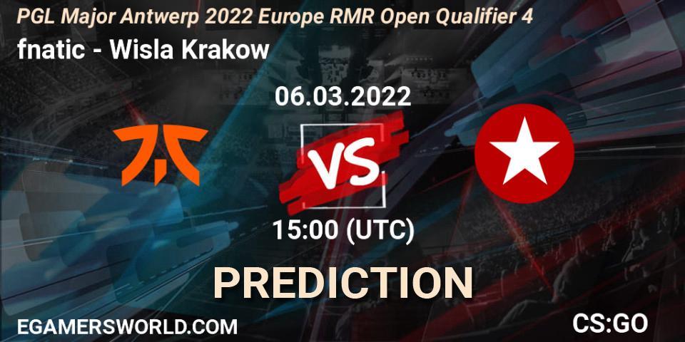 fnatic - Wisla Krakow: ennuste. 06.03.2022 at 15:05, Counter-Strike (CS2), PGL Major Antwerp 2022 Europe RMR Open Qualifier 4