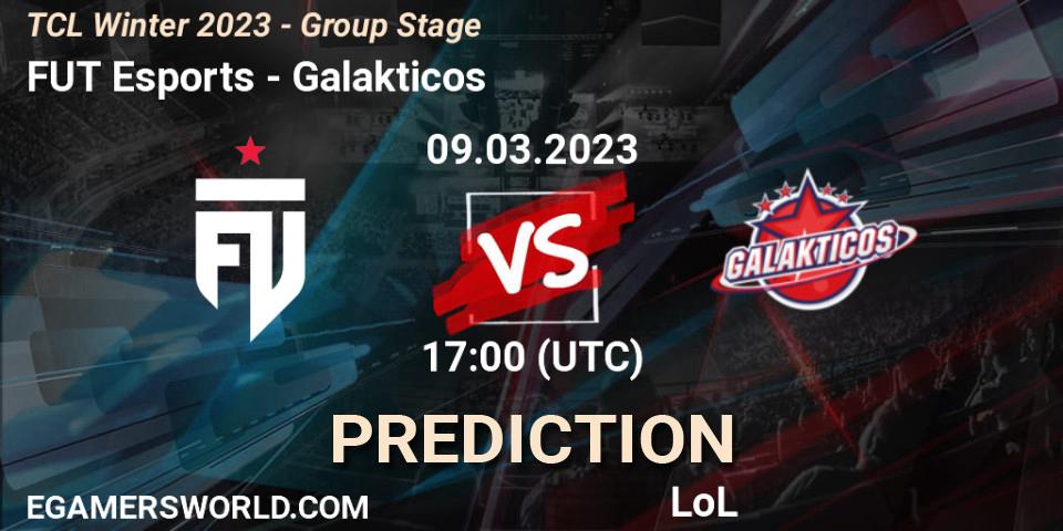 FUT Esports - Galakticos: ennuste. 16.03.2023 at 17:00, LoL, TCL Winter 2023 - Group Stage