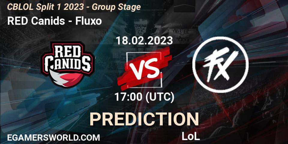 RED Canids - Fluxo: ennuste. 18.02.2023 at 17:15, LoL, CBLOL Split 1 2023 - Group Stage