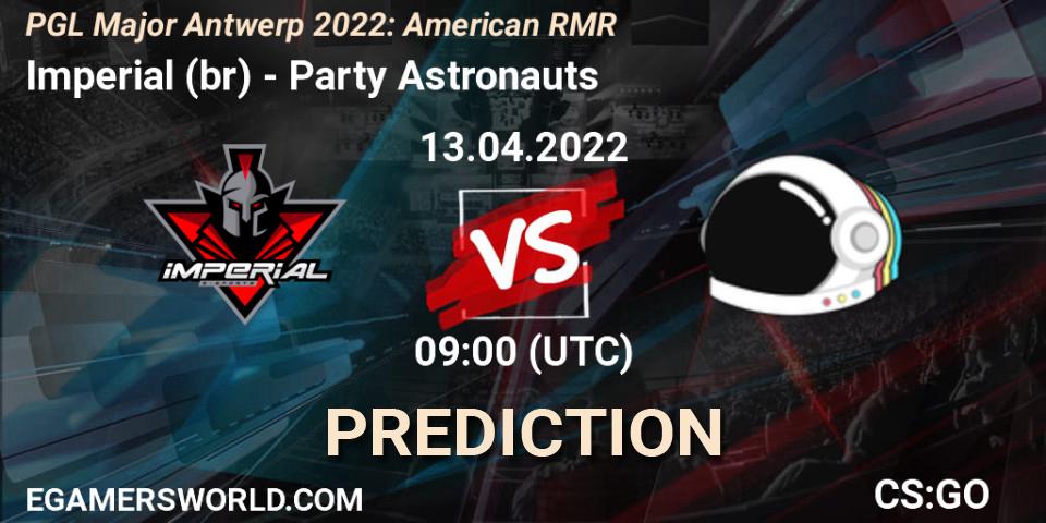 Imperial (br) - Party Astronauts: ennuste. 13.04.2022 at 09:05, Counter-Strike (CS2), PGL Major Antwerp 2022: American RMR