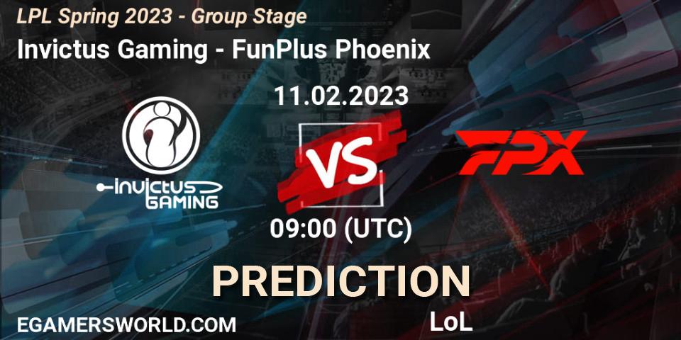 Invictus Gaming - FunPlus Phoenix: ennuste. 11.02.23, LoL, LPL Spring 2023 - Group Stage