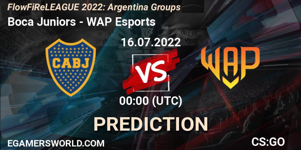 Boca Juniors - WAP Esports: ennuste. 15.07.2022 at 23:00, Counter-Strike (CS2), FlowFiReLEAGUE 2022: Argentina Groups