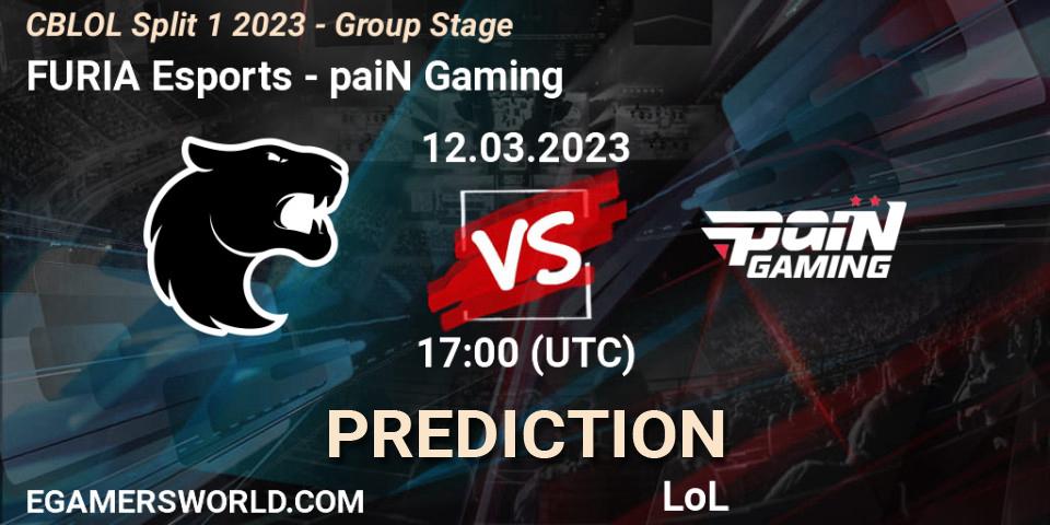 FURIA Esports - paiN Gaming: ennuste. 12.03.23, LoL, CBLOL Split 1 2023 - Group Stage