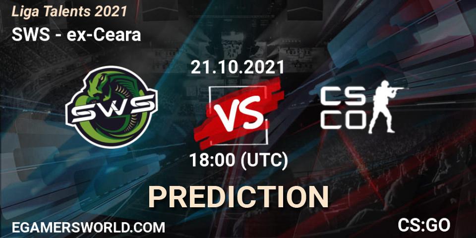 SWS - ex-Ceara: ennuste. 21.10.2021 at 18:05, Counter-Strike (CS2), Liga Talents 2021
