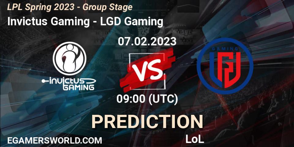 Invictus Gaming - LGD Gaming: ennuste. 07.02.23, LoL, LPL Spring 2023 - Group Stage