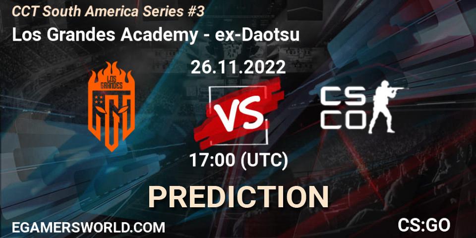 Los Grandes Academy - ex-Daotsu: ennuste. 26.11.2022 at 17:00, Counter-Strike (CS2), CCT South America Series #3