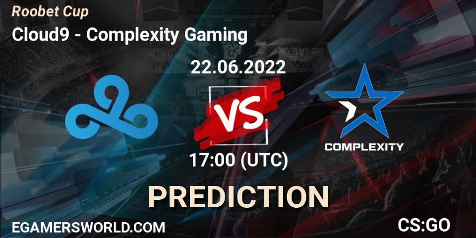 Cloud9 - Complexity Gaming: ennuste. 22.06.2022 at 17:00, Counter-Strike (CS2), Roobet Cup