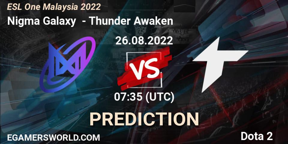Nigma Galaxy - Thunder Awaken: ennuste. 26.08.22, Dota 2, ESL One Malaysia 2022