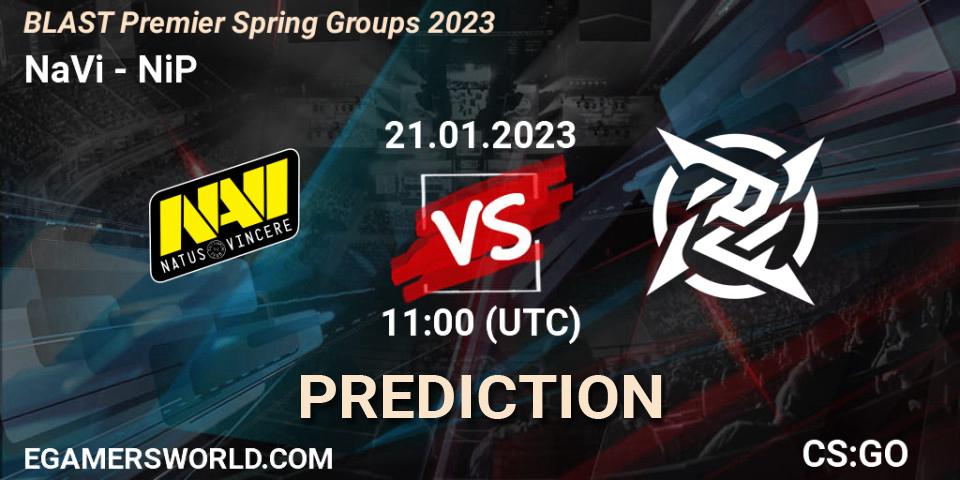 NaVi - NiP: ennuste. 21.01.23, CS2 (CS:GO), BLAST Premier Spring Groups 2023