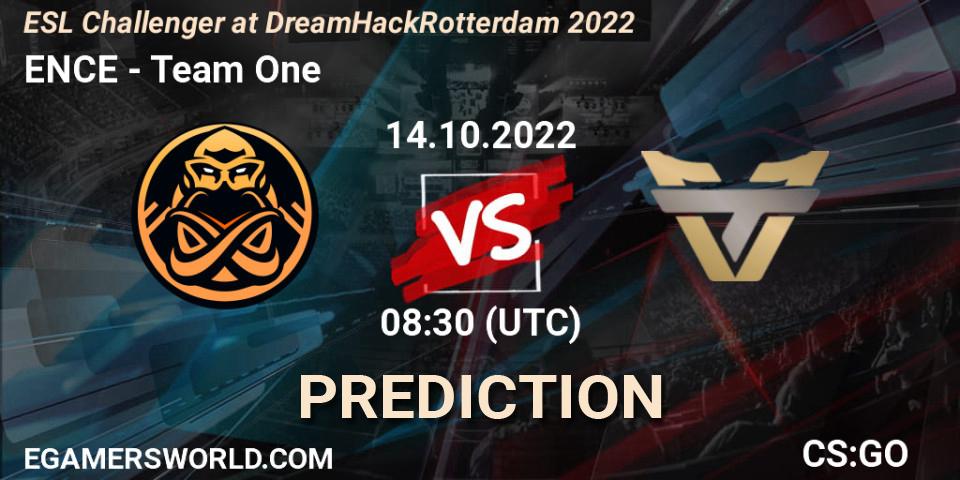 ENCE - Team One: ennuste. 14.10.22, CS2 (CS:GO), ESL Challenger at DreamHack Rotterdam 2022