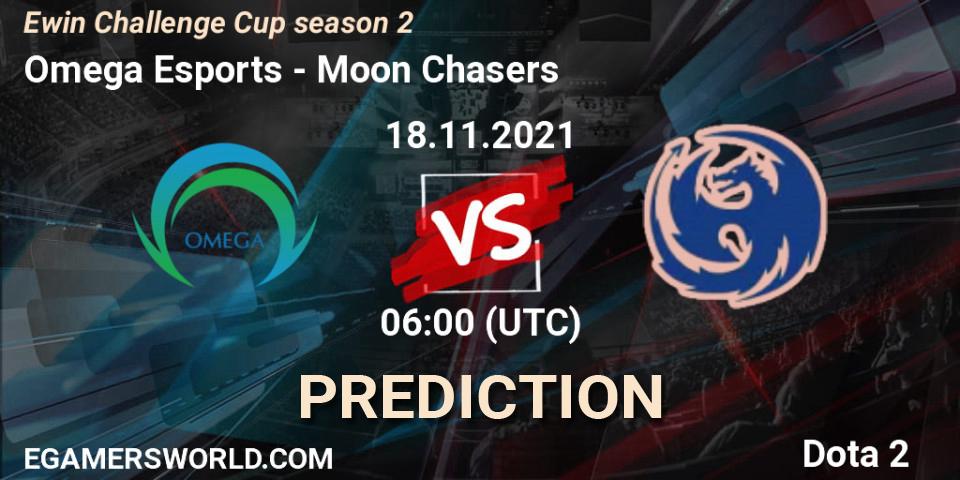 Omega Esports - Moon Chasers: ennuste. 18.11.2021 at 06:54, Dota 2, Ewin Challenge Cup season 2