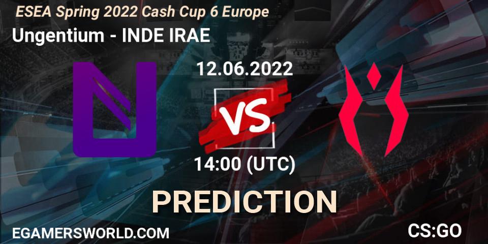 Ungentium - INDE IRAE: ennuste. 12.06.2022 at 14:10, Counter-Strike (CS2), ESEA Cash Cup: Europe - Spring 2022 #6