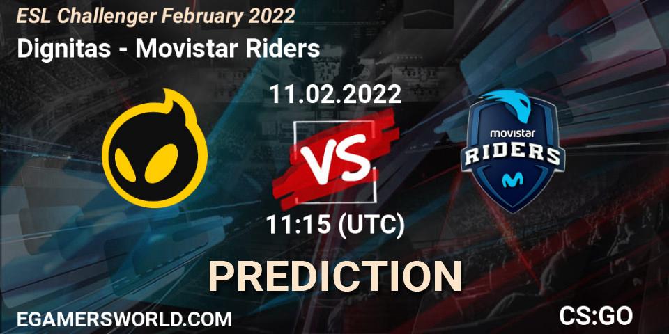 Dignitas - Movistar Riders: ennuste. 11.02.2022 at 11:30, Counter-Strike (CS2), ESL Challenger February 2022