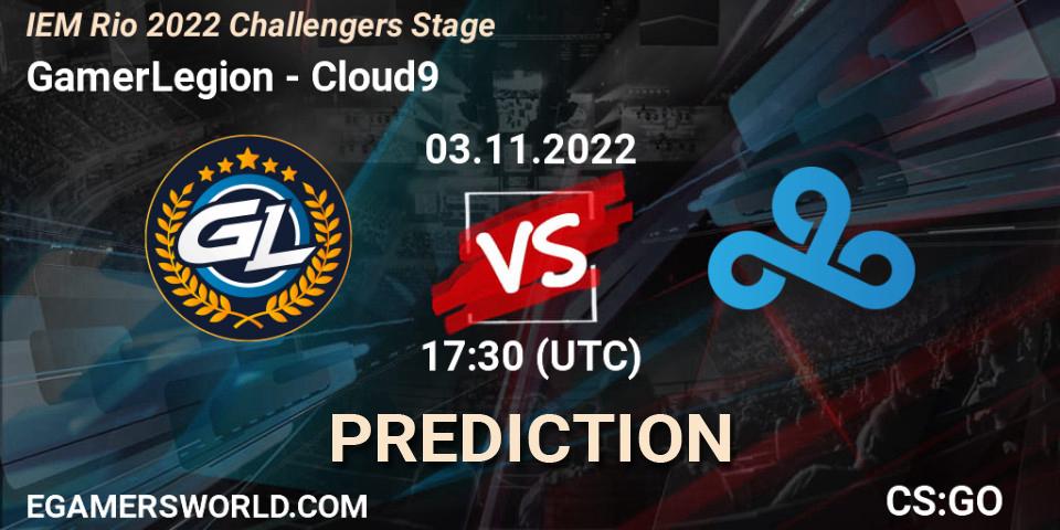 GamerLegion - Cloud9: ennuste. 03.11.2022 at 18:15, Counter-Strike (CS2), IEM Rio 2022 Challengers Stage