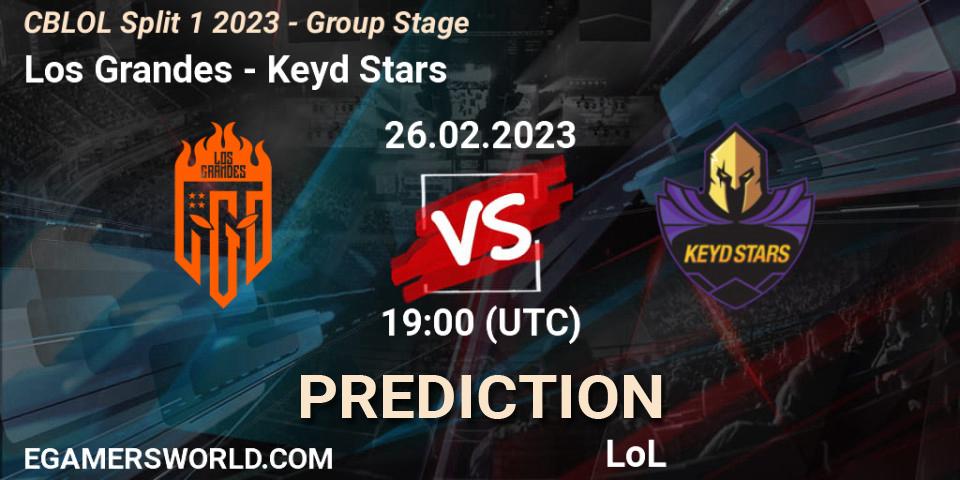 Los Grandes - Keyd Stars: ennuste. 26.02.23, LoL, CBLOL Split 1 2023 - Group Stage