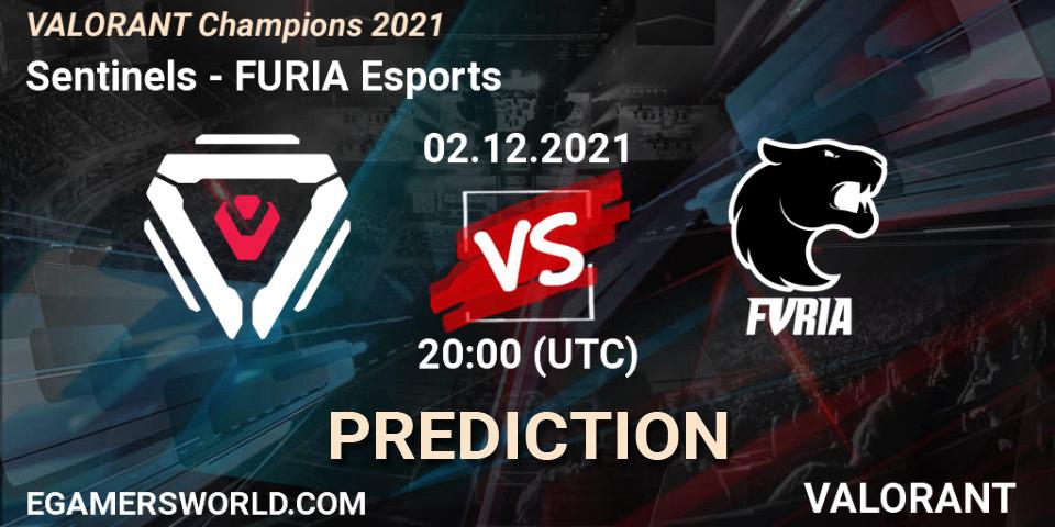 Sentinels - FURIA Esports: ennuste. 02.12.2021 at 18:00, VALORANT, VALORANT Champions 2021