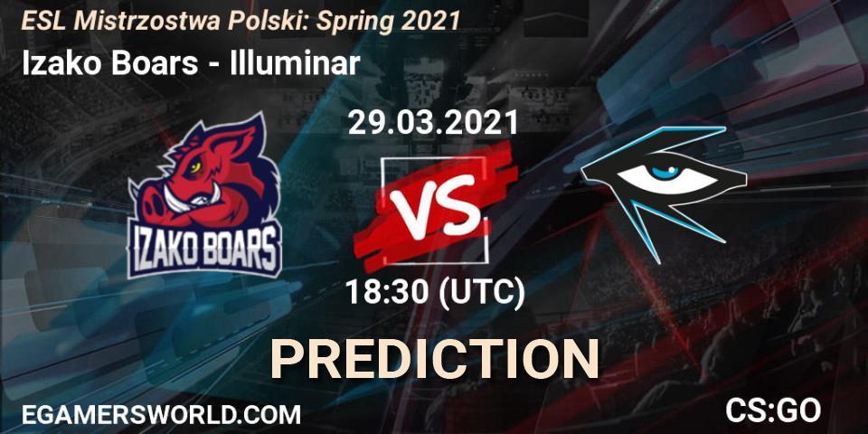 Izako Boars - Illuminar: ennuste. 29.03.2021 at 19:00, Counter-Strike (CS2), ESL Mistrzostwa Polski: Spring 2021