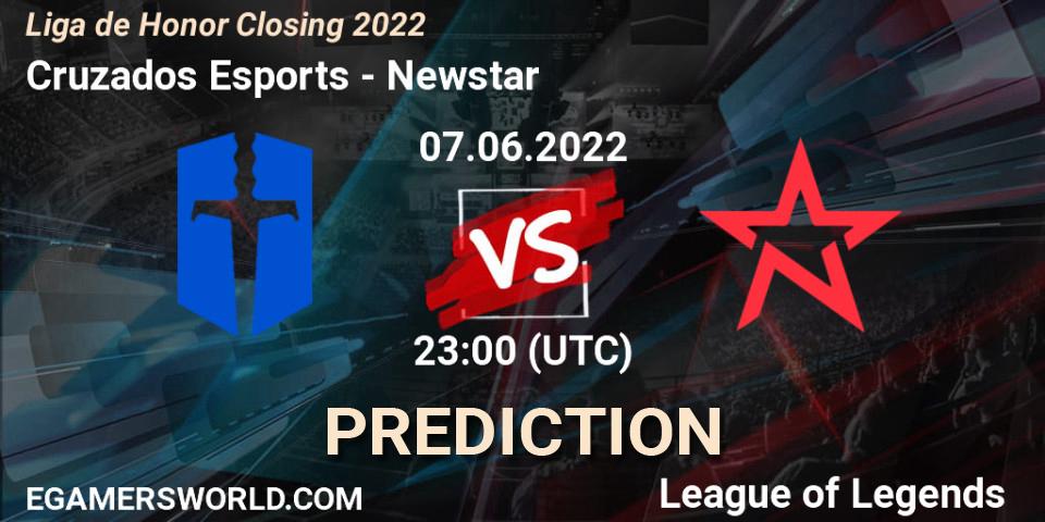 Cruzados Esports - Newstar: ennuste. 07.06.2022 at 23:00, LoL, Liga de Honor Closing 2022