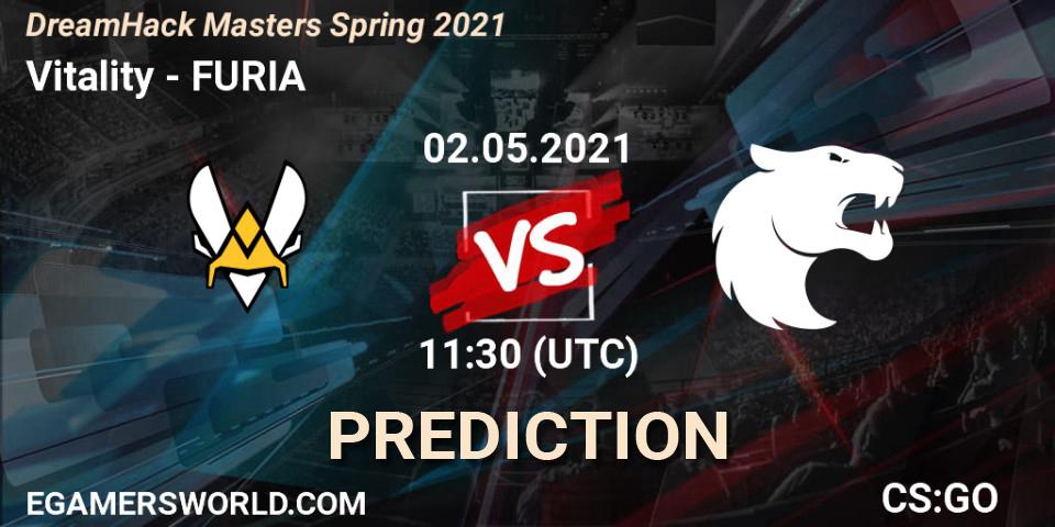 Vitality - FURIA: ennuste. 02.05.2021 at 11:30, Counter-Strike (CS2), DreamHack Masters Spring 2021