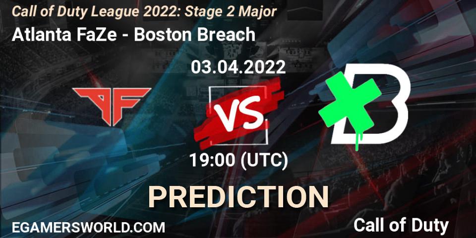 Atlanta FaZe - Boston Breach: ennuste. 03.04.2022 at 19:00, Call of Duty, Call of Duty League 2022: Stage 2 Major