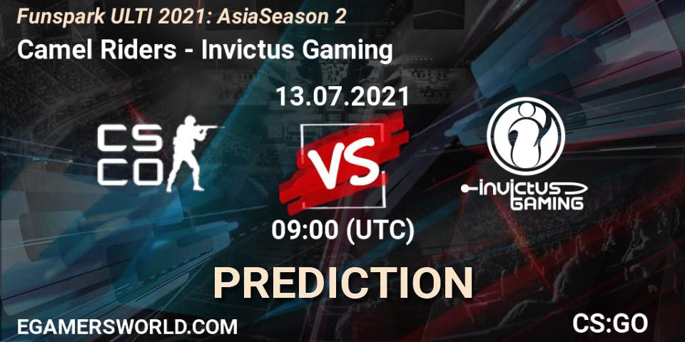 Camel Riders - Invictus Gaming: ennuste. 13.07.2021 at 10:00, Counter-Strike (CS2), Funspark ULTI 2021: Asia Season 2