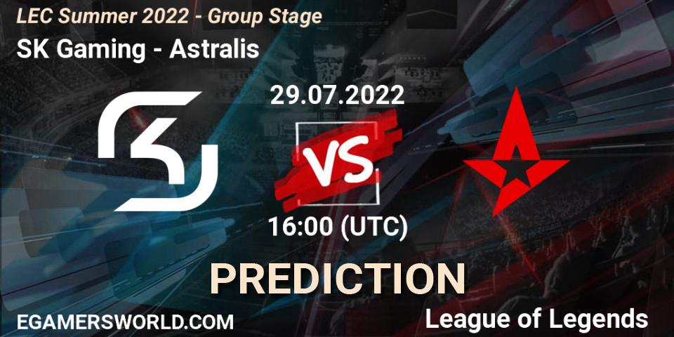SK Gaming - Astralis: ennuste. 29.07.2022 at 16:00, LoL, LEC Summer 2022 - Group Stage