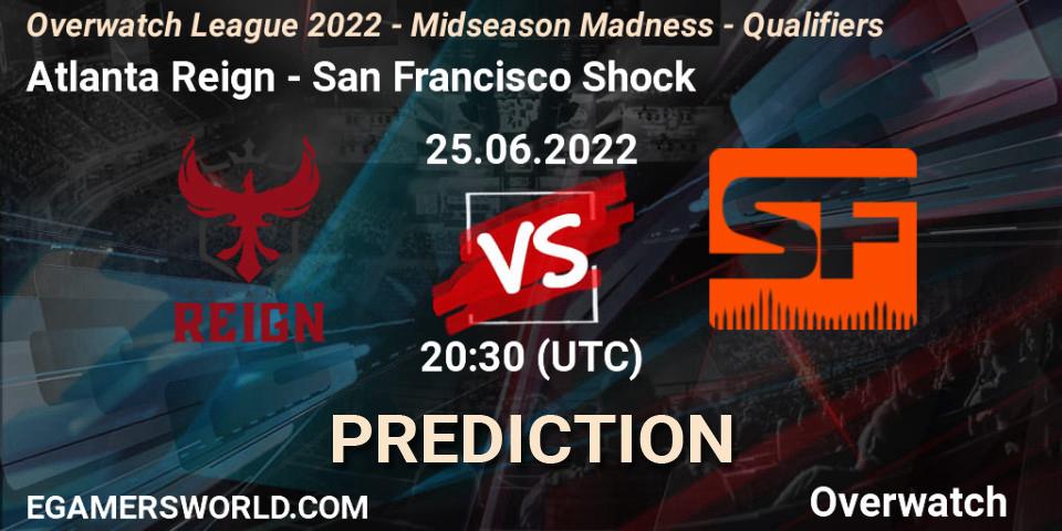 Atlanta Reign - San Francisco Shock: ennuste. 25.06.22, Overwatch, Overwatch League 2022 - Midseason Madness - Qualifiers