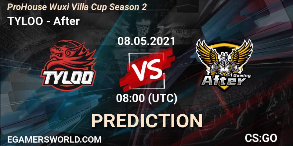 TYLOO - After: ennuste. 08.05.2021 at 08:45, Counter-Strike (CS2), ProHouse Wuxi Villa Cup Season 2