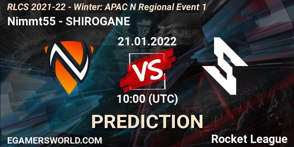 Nimmt55 - SHIROGANE: ennuste. 21.01.22, Rocket League, RLCS 2021-22 - Winter: APAC N Regional Event 1