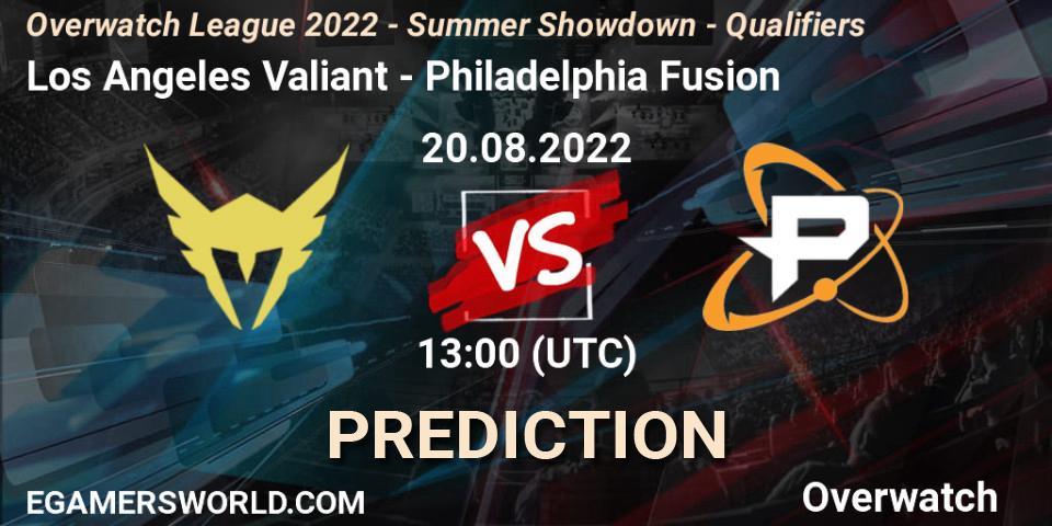 Los Angeles Valiant - Philadelphia Fusion: ennuste. 20.08.22, Overwatch, Overwatch League 2022 - Summer Showdown - Qualifiers