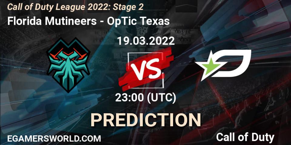 Florida Mutineers - OpTic Texas: ennuste. 19.03.22, Call of Duty, Call of Duty League 2022: Stage 2