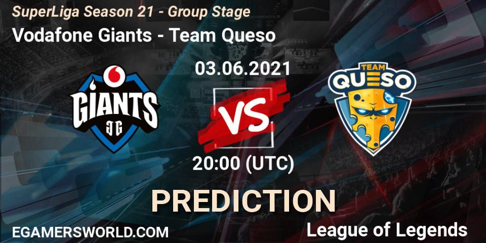 Vodafone Giants - Team Queso: ennuste. 03.06.2021 at 20:15, LoL, SuperLiga Season 21 - Group Stage 