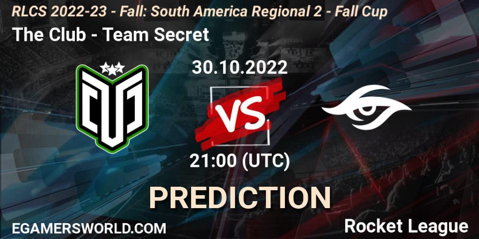 The Club - Team Secret: ennuste. 30.10.22, Rocket League, RLCS 2022-23 - Fall: South America Regional 2 - Fall Cup
