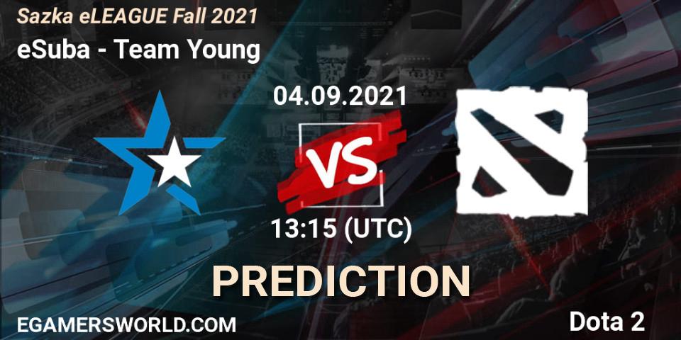 eSuba - Team Young: ennuste. 04.09.2021 at 12:00, Dota 2, Sazka eLEAGUE Fall 2021