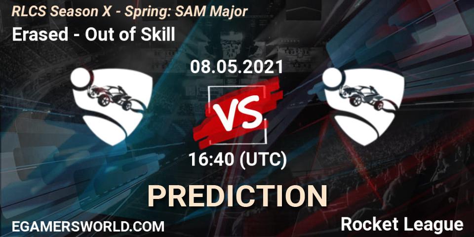 Erased - Out of Skill: ennuste. 08.05.2021 at 16:40, Rocket League, RLCS Season X - Spring: SAM Major