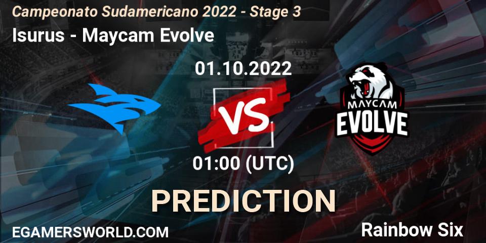 Isurus - Maycam Evolve: ennuste. 01.10.2022 at 01:00, Rainbow Six, Campeonato Sudamericano 2022 - Stage 3