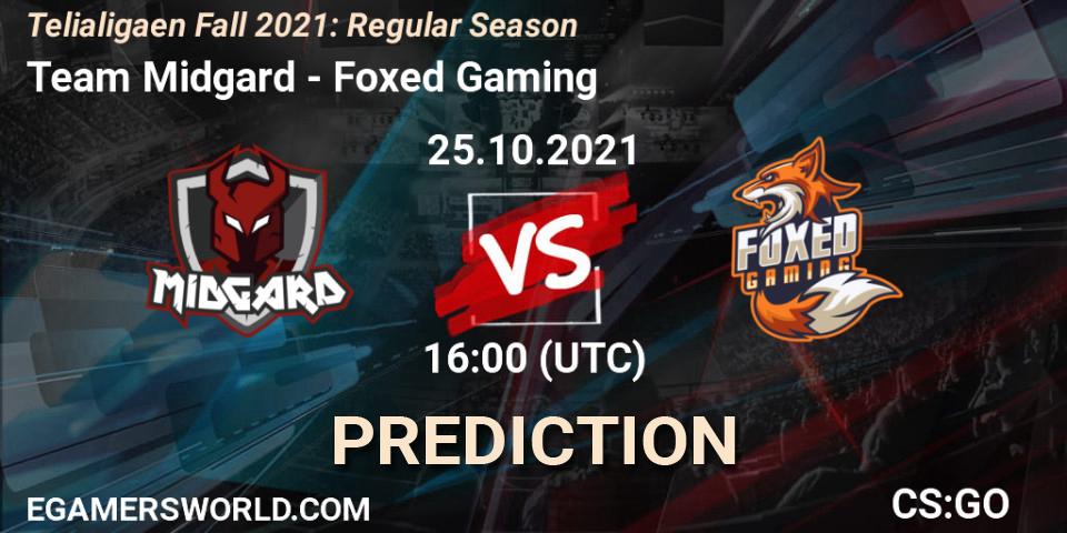 Team Midgard - Foxed Gaming: ennuste. 25.10.2021 at 16:00, Counter-Strike (CS2), Telialigaen Fall 2021: Regular Season