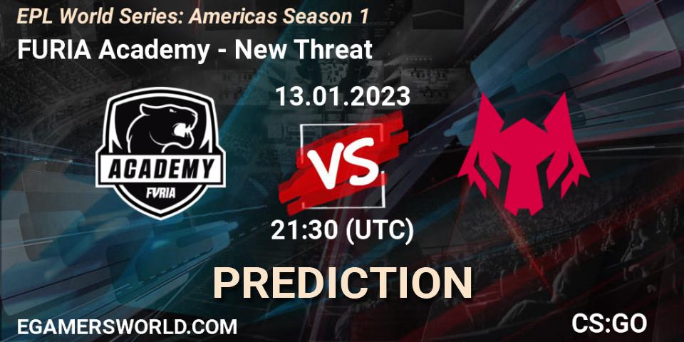 FURIA Academy - New Threat: ennuste. 13.01.23, CS2 (CS:GO), EPL World Series: Americas Season 1