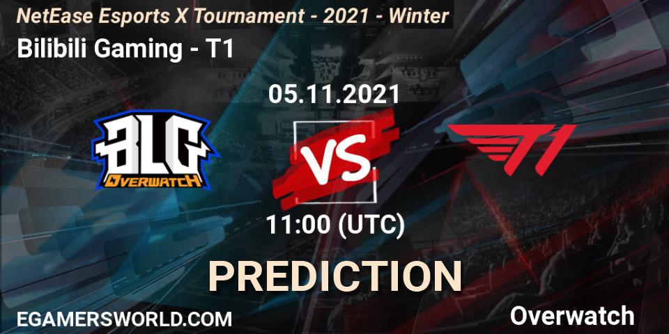 Bilibili Gaming - T1: ennuste. 05.11.21, Overwatch, NetEase Esports X Tournament - 2021 - Winter